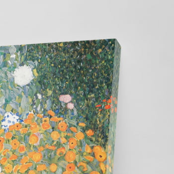 Quadro Jardim Florido Gustav Klimt Flores Canvas