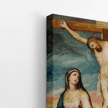 Quadro Jesus Cristo na Cruz Arte Marco Pino Canvas