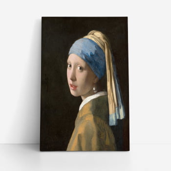 Quadro Moça com Brinco de Pérola Johannes Vermeer Canvas Látex