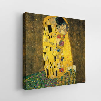Quadro O Beijo Gustav Klimt Canvas Arte Decorativo Canvas Látex