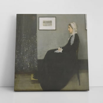 Quadro Retrato Mãe James McNeill Whistler Canvas Látex