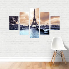 Quadro Torre Eiffel - França, Torre Eiffel Cidade de Paris Paisagem em tela Canvas 
