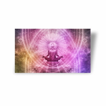 Quadro Canvas Premium Meditação Chakras Consciência