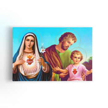Sagrada Família Jesus Cristo Católico Quadro Canvas
