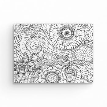 Tela Para Pintura Infantil Colorir Pintar Canvas Espaço - Loja PlimShop