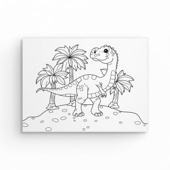 Tela Para Pintura Infantil Colorir Pintar Canvas Flores - Loja PlimShop