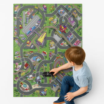 Pista Para Carrinhos Miniatura Corrida Brincar