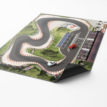 Pista Para Carrinhos Miniatura Corrida Automóveis