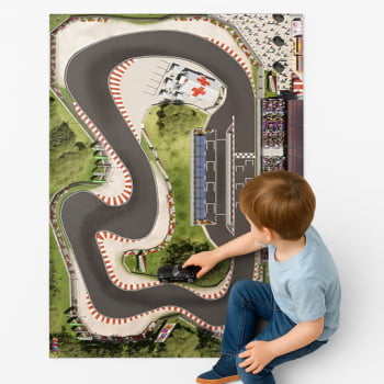 Pista Para Carrinhos Miniatura Corrida Automóveis