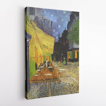 Quadro Van Gogh Terraço Do Café A Noite Canvas Látex