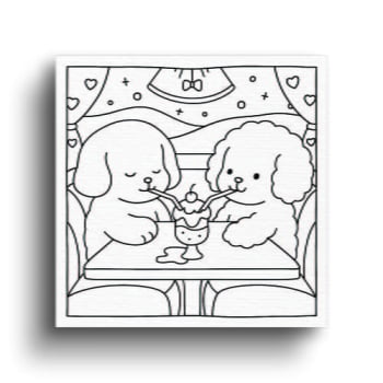 Tela Canvas Para Pintar Com Desenhos Infantil 20x20cm